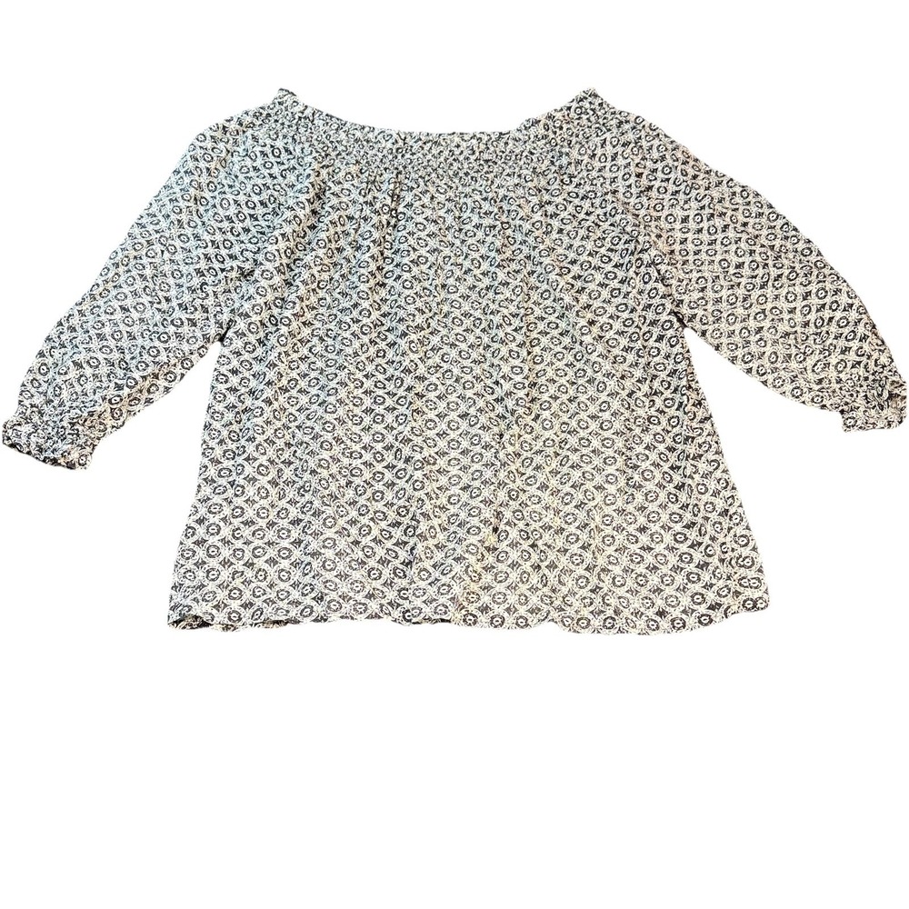 Women Grand & Greene 3/4 Sleeve BOHO Shirt Size Large